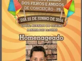 Desembargador Nilo Ramalho será homenageado no tradicional Encontro Junino dos Filhos e Amigos de Conceição 