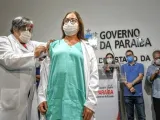 Enfermeira é a primeira vacinada contra Covid-19 na PB: 'lembrem-se que a pandemia não acabou'
